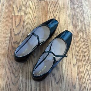 Cole Haan side 9 patent leather Mary Jane ballet flats